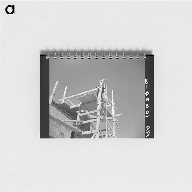 アートメモ帳-Construction of a Chimney, Greendale, Wisconsin
 - ラッセル リー Memo.