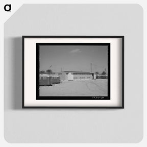 アートポスター-Sanitary Facilities Building at FSA Trailer Camp
 - ラッセル リー Poster.