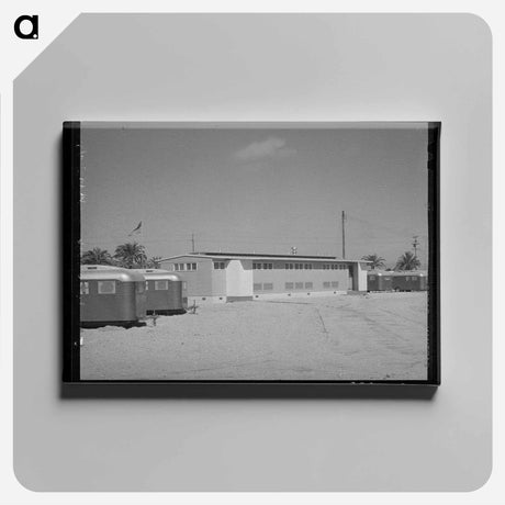 アートパネル-Sanitary Facilities Building at FSA Trailer Camp
 - ラッセル リー Canvas.