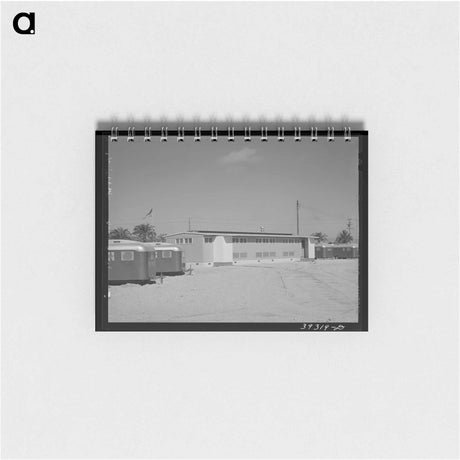 アートメモ帳-Sanitary Facilities Building at FSA Trailer Camp
 - ラッセル リー Memo.