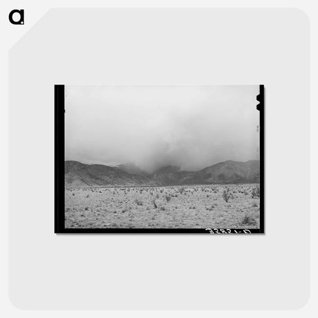 アートポストカード-Snowstorm over the Mountains, Socorro County
 - ラッセル リー Postcard.