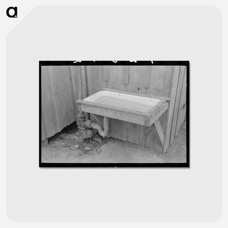 アートポストカード-Clogged Sink in San Antonio Community
 - ラッセル リー Postcard.