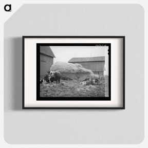 アートポスター-Barnyard Scene, Hancock County, Ohio
 - ラッセル リー Poster.