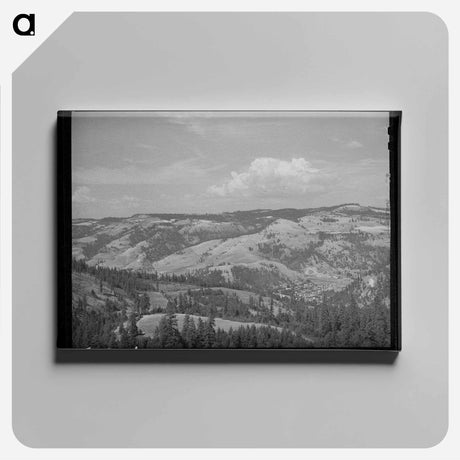 アートパネル-Orofino Lumber Town
 - ラッセル リー Canvas.