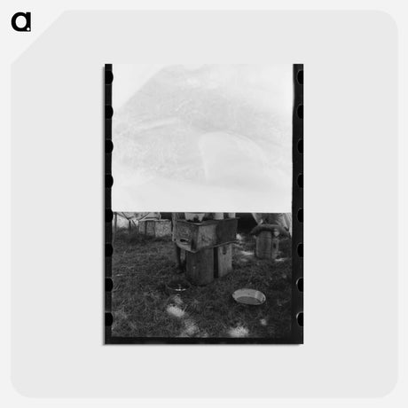 アートポストカード-Migrant Worker Camped Along Arkansas River
 - ラッセル リー Postcard.
