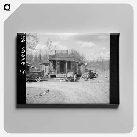 アートパネル-Buttermilk Junction, Martin County, Indiana
 - ラッセル リー Canvas.