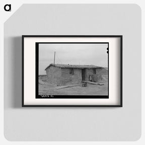 アートポスター-Sod House of the Schoenfeldts, Sheridan County, Kansas
 - ラッセル リー Poster.