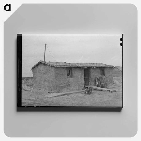 アートパネル-Sod House of the Schoenfeldts, Sheridan County, Kansas
 - ラッセル リー Canvas.