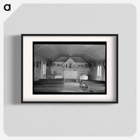 アートポスター-Interior of Chapel near Donaldsville, Louisiana
 - ラッセル リー Poster.