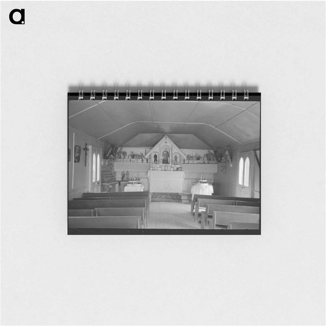 アートメモ帳-Interior of Chapel near Donaldsville, Louisiana
 - ラッセル リー Memo.