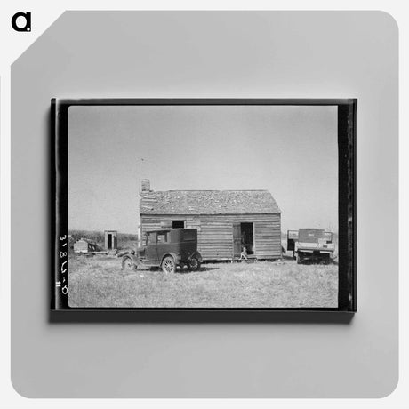 アートパネル-Home of a Day Laborer Near New Iberia, Louisiana
 - ラッセル リー Canvas.