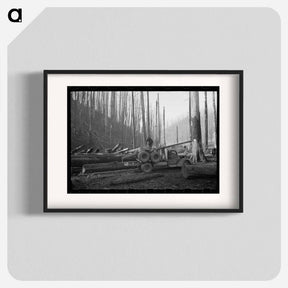 アートポスター-Logging Truck and Trailer, Tillamook County, Oregon
 - ラッセル リー Poster.