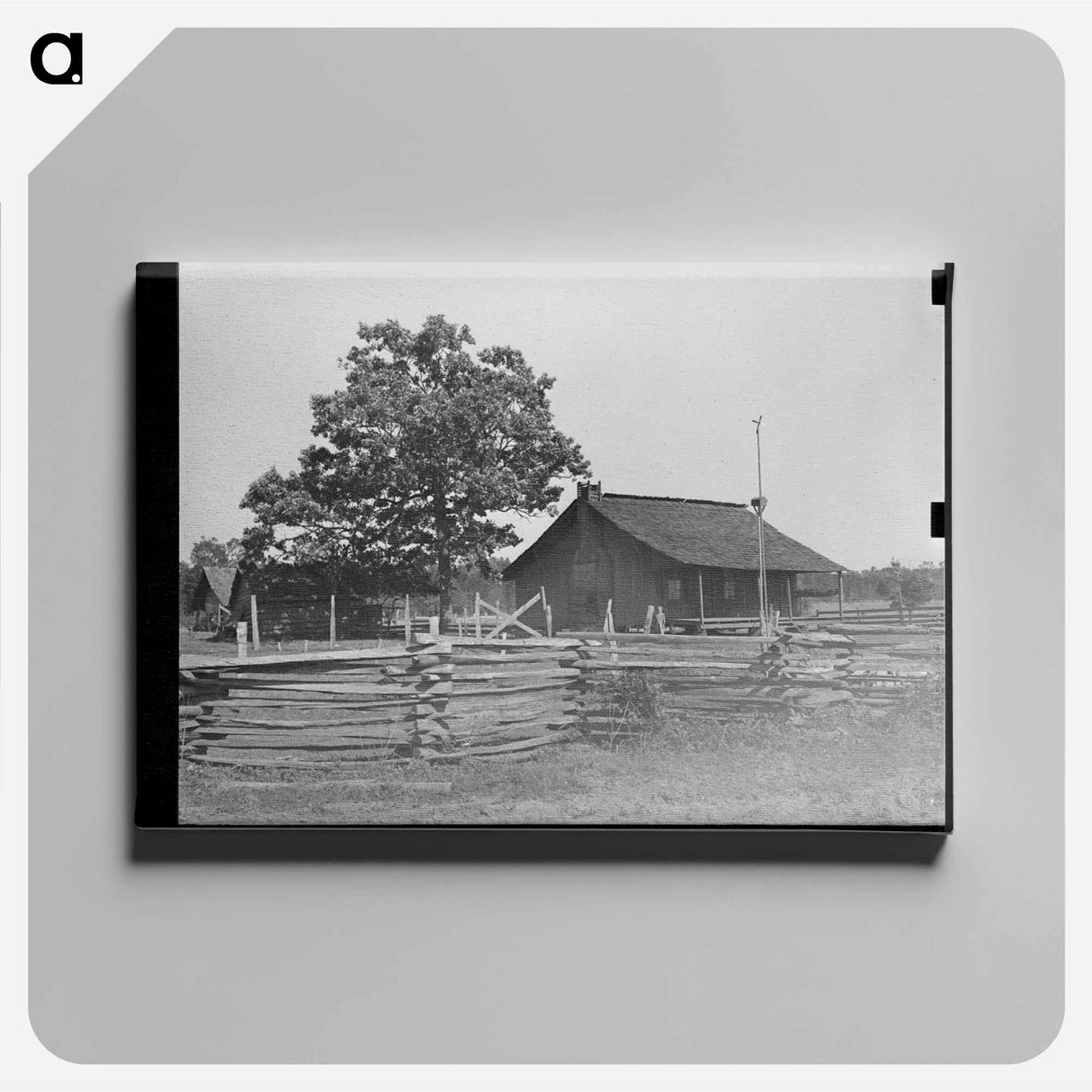 アートパネル-Farmstead, San Augustine County, Texas
 - ラッセル リー Canvas.