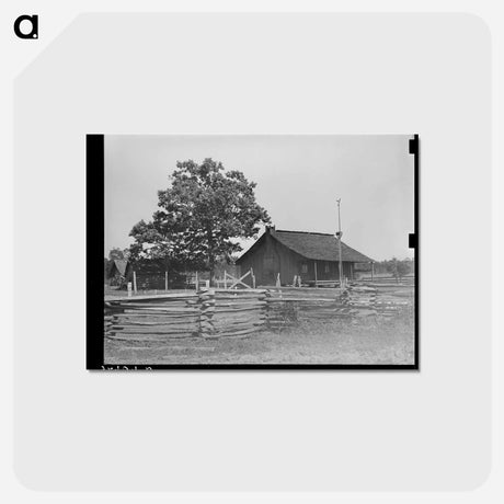 アートポストカード-Farmstead, San Augustine County, Texas
 - ラッセル リー Postcard.
