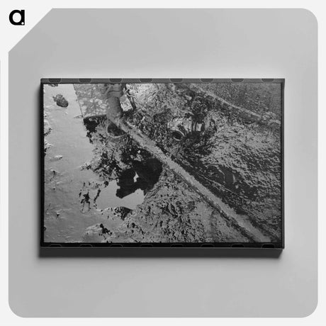 アートパネル-Waste Oil at Storage Tanks, Creek County, Oklahoma
 - ラッセル リー Canvas.