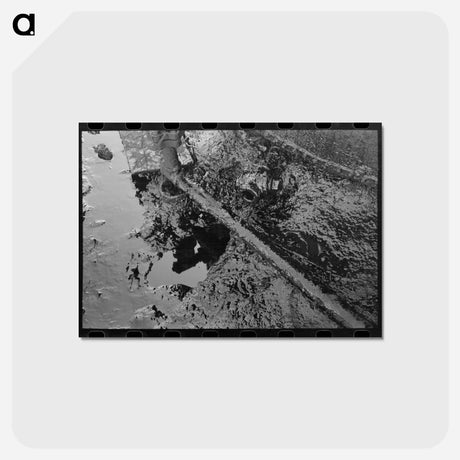 アートポストカード-Waste Oil at Storage Tanks, Creek County, Oklahoma
 - ラッセル リー Postcard.