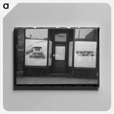 アートパネル-Sign, Chicago, Illinois
 - ラッセル リー Canvas.