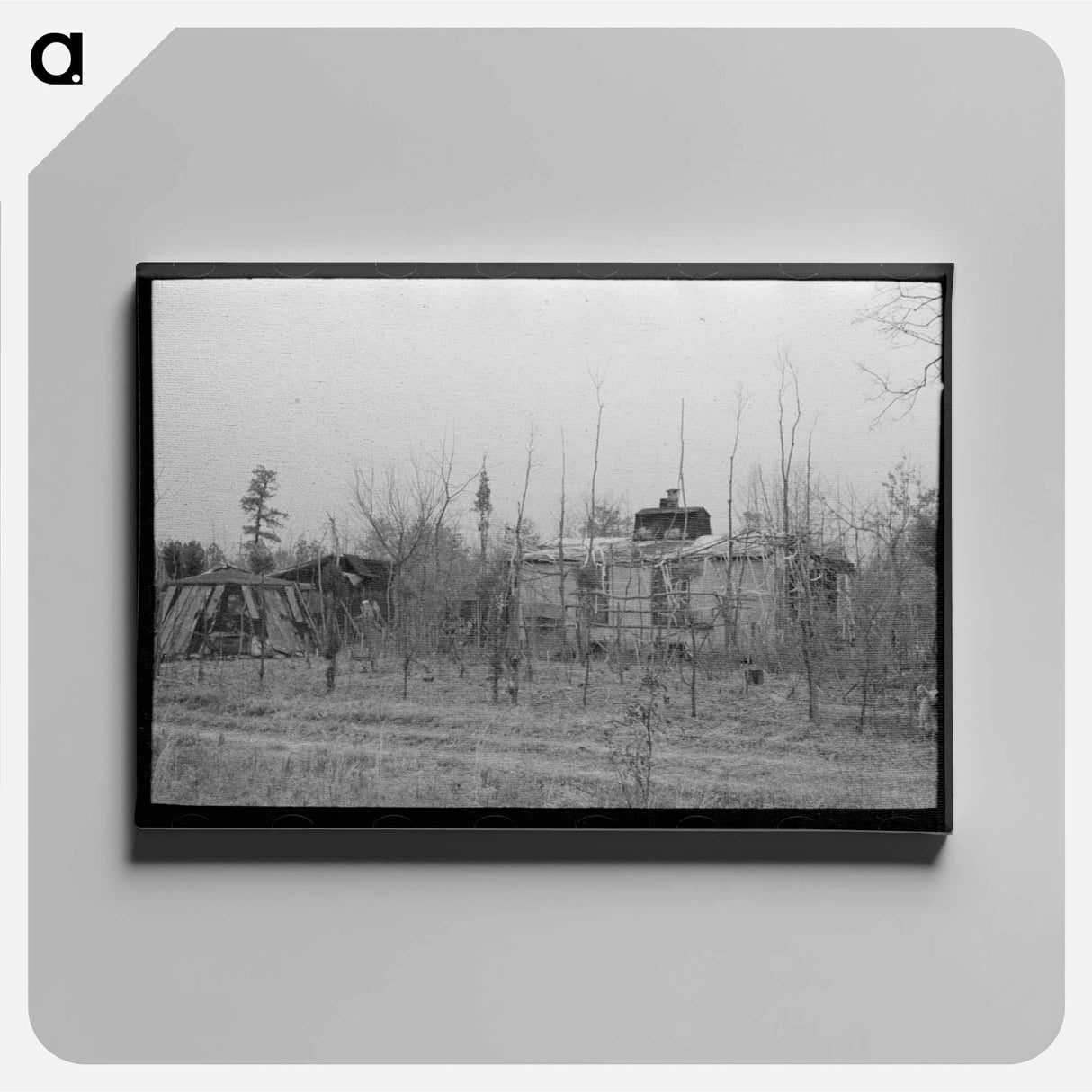 アートパネル-Farmhouse of Pine Area, New Jersey
 - ラッセル リー Canvas.