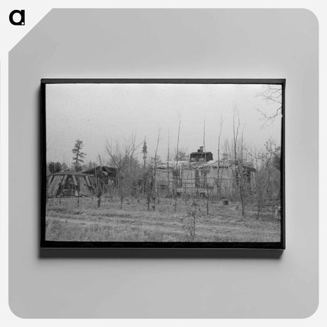 アートパネル-Farmhouse of Pine Area, New Jersey
 - ラッセル リー Canvas.