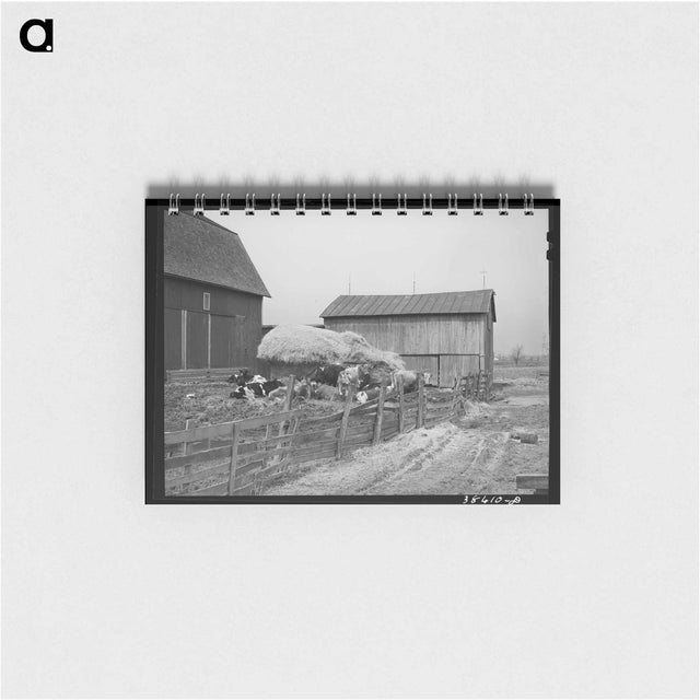 アートメモ帳-Barnyard Scene, Hancock County, Ohio
 - ラッセル リー Memo.