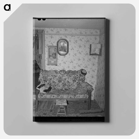 アートパネル-Living Room Interior, Taos
 - ラッセル リー Canvas.