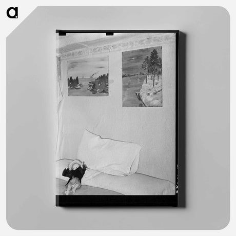 アートパネル-Interior of Migratory Berry Picker's Trailer
 - ラッセル リー Canvas.