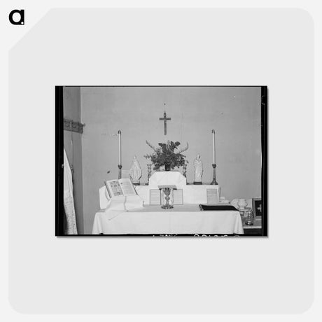 アートポストカード-Chapel of Catholic Priest at Home of Jim Hardin, Two Bit Creek, South Dakota
 - ラッセル リー Postcard.
