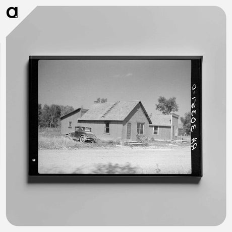 アートパネル-Logging Town, Gemmel, Minnesota
 - ラッセル リー Canvas.