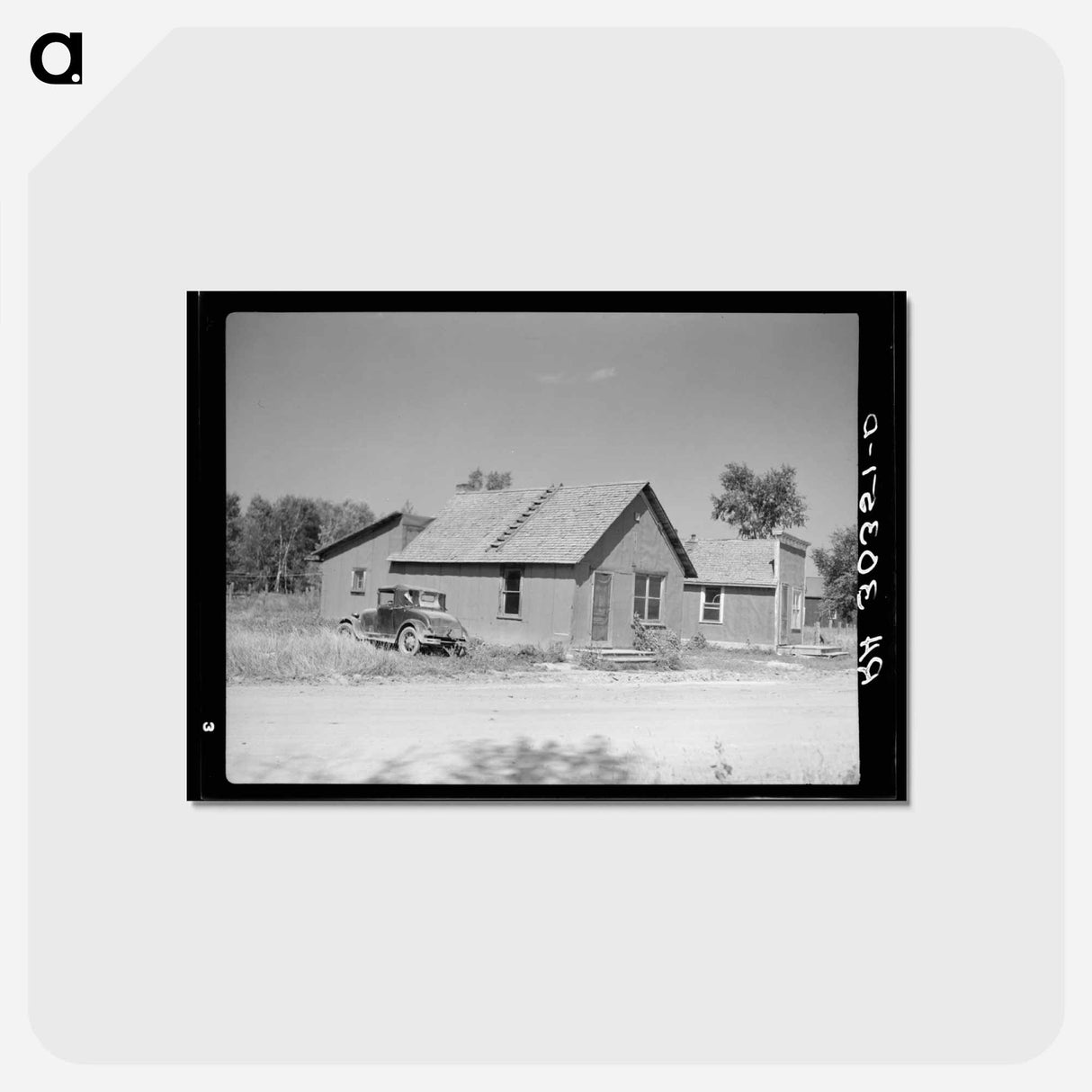 アートポストカード-Logging Town, Gemmel, Minnesota
 - ラッセル リー Postcard.