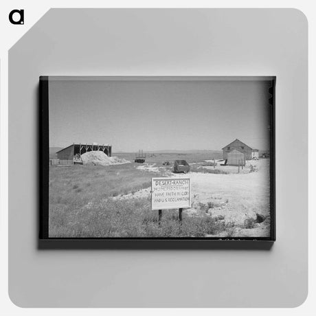 アートパネル-Sign on Ranch in Canyon County, Idaho
 - ラッセル リー Canvas.