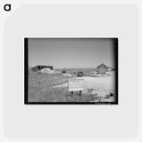 アートポストカード-Sign on Ranch in Canyon County, Idaho
 - ラッセル リー Postcard.