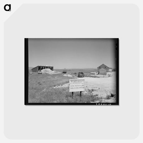 アートポストカード-Sign on Ranch in Canyon County, Idaho
 - ラッセル リー Postcard.