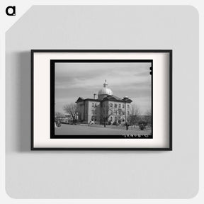 アートポスター-Courthouse at San Marcos, Hays County, Texas
 - ラッセル リー Poster.