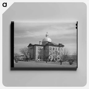 アートパネル-Courthouse at San Marcos, Hays County, Texas
 - ラッセル リー Canvas.