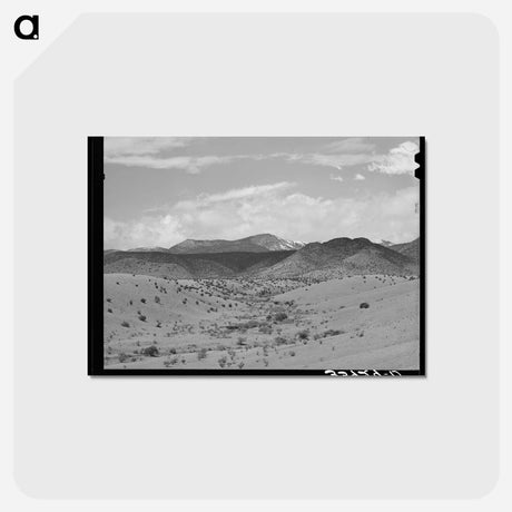 アートポストカード-Desert Wash, Socorro County, New Mexico
 - ラッセル リー Postcard.