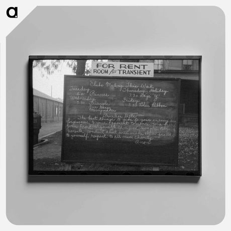 アートパネル-Bulletin Board, Newton, New Jersey
 - ラッセル リー Canvas.