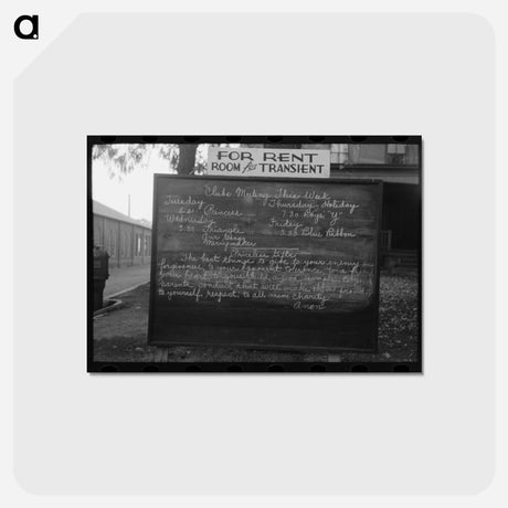 アートポストカード-Bulletin Board, Newton, New Jersey
 - ラッセル リー Postcard.