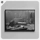 アートパネル-Loading Logs onto Truck, Tillamook County, Oregon
 - ラッセル リー Canvas.
