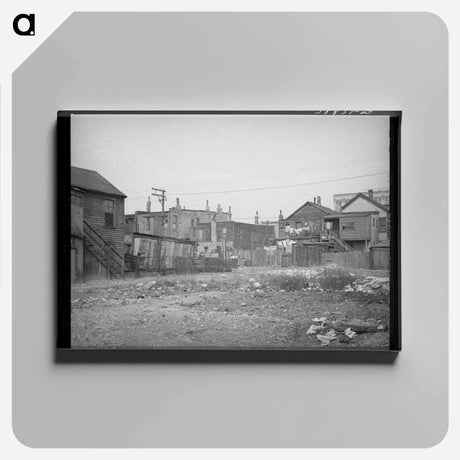 アートパネル-Southside Chicago Vacant Lot and Apartment Backs
 - ラッセル リー Canvas.