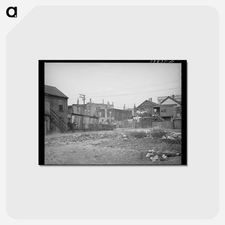 アートポストカード-Southside Chicago Vacant Lot and Apartment Backs
 - ラッセル リー Postcard.