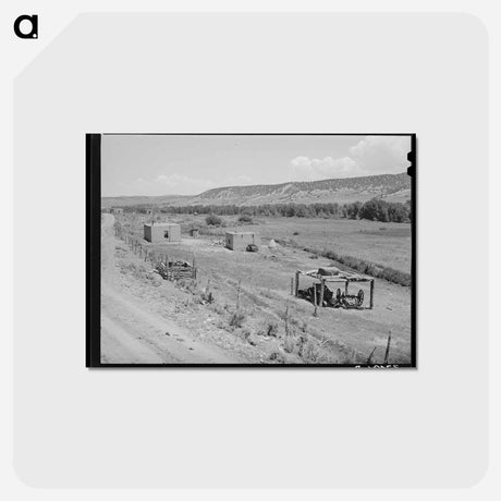 アートポストカード-Farmstead at Amalia, New Mexico
 - ラッセル リー Postcard.