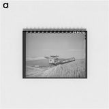 アートメモ帳-Caterpillar-Drawn Combine in Wheat Fields, Whitman County, Washington
 - ラッセル リー Memo.