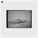 アートポストカード-Caterpillar-Drawn Combine in Wheat Fields, Whitman County, Washington
 - ラッセル リー Postcard.