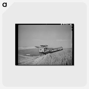 アートポストカード-Caterpillar-Drawn Combine in Wheat Fields, Whitman County, Washington
 - ラッセル リー Postcard.