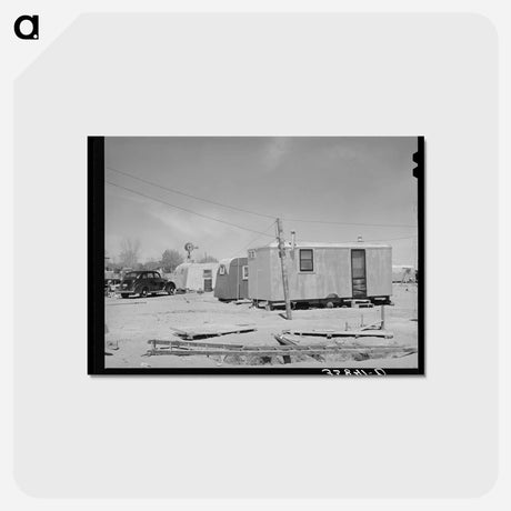 アートポストカード-Trailer Homes, Hobbs, New Mexico
 - ラッセル リー Postcard.