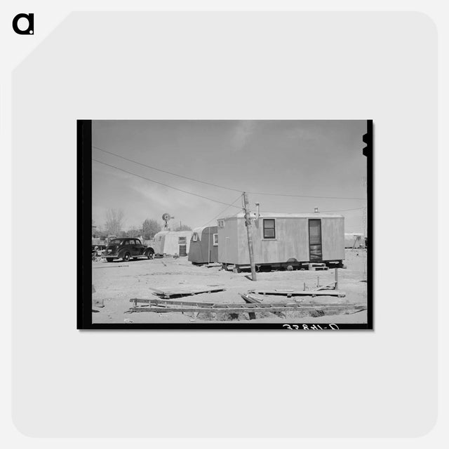 アートポストカード-Trailer Homes, Hobbs, New Mexico
 - ラッセル リー Postcard.