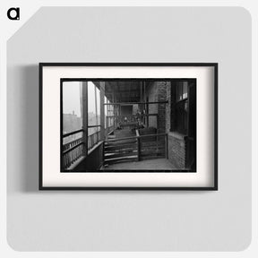 アートポスター-Back Porches of Apartment Building, Chicago
 - ラッセル リー Poster.