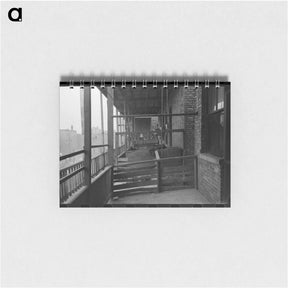 アートメモ帳-Back Porches of Apartment Building, Chicago
 - ラッセル リー Memo.