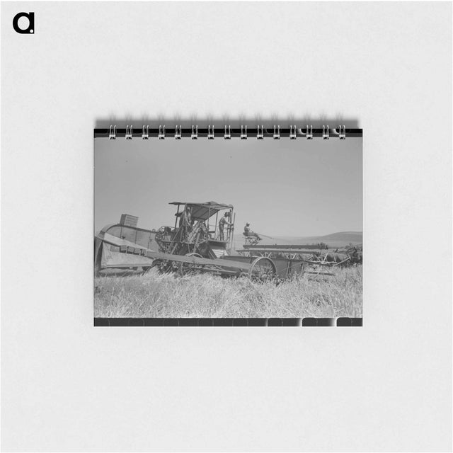 アートメモ帳-Wheat Harvest, Walla Walla County
 - ラッセル リー Memo.