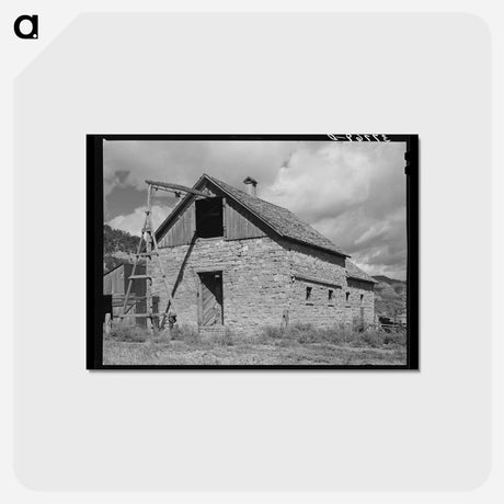 アートポストカード-Brick Barn, Animas River Valley
 - ラッセル リー Postcard.